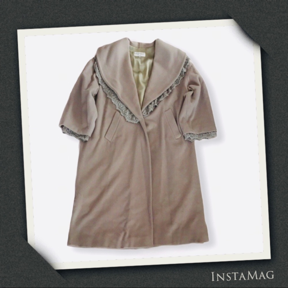 BYBLOS Vintage Oversized Shawl Collar Coat